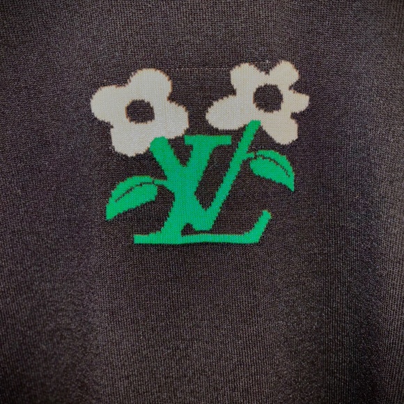 Authentic Louis Vuitton x Tyler the Creator M “Blooming” Black Sweater Shirt - Picture 10 of 16